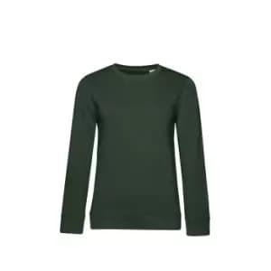 B&C Womens/Ladies Organic Sweatshirt (L) (Forest Green)