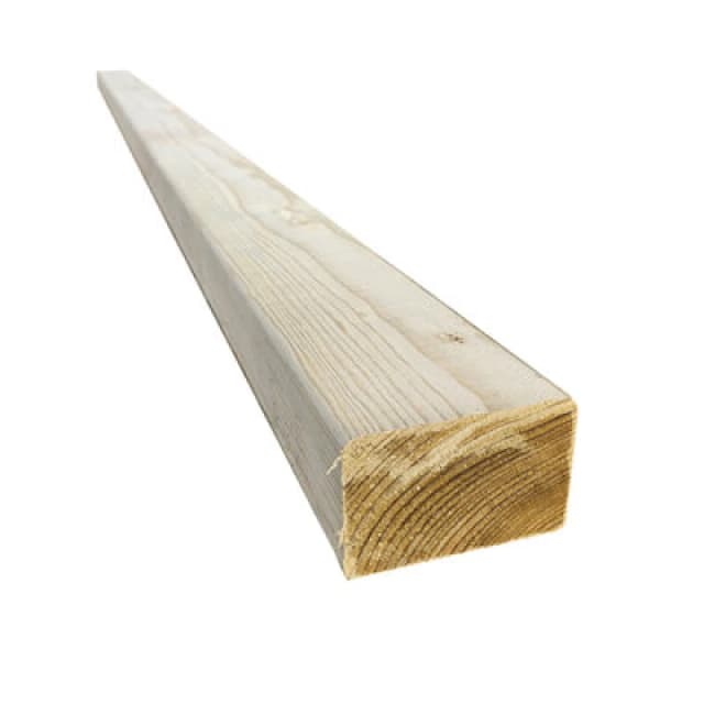 Snowdon Timber Treated 3X2 Timber - Decking Joists (T) 45mm (W) 70mm (L) 2.4M - Pack Of 5