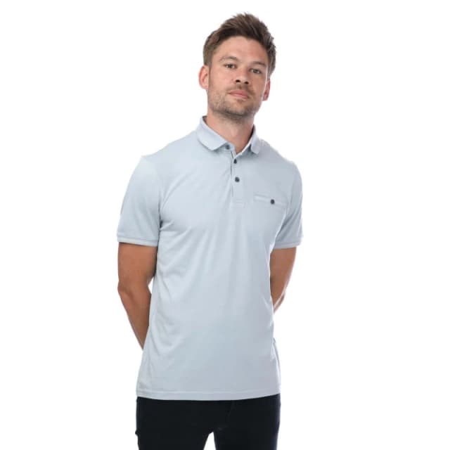 Ted Baker Tortila Stripe Collar Polo - Grey Grey S