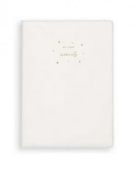Katie Loxton A4 Baby Keepsake Pu Book My First Moments White 29.7 X 21Cm