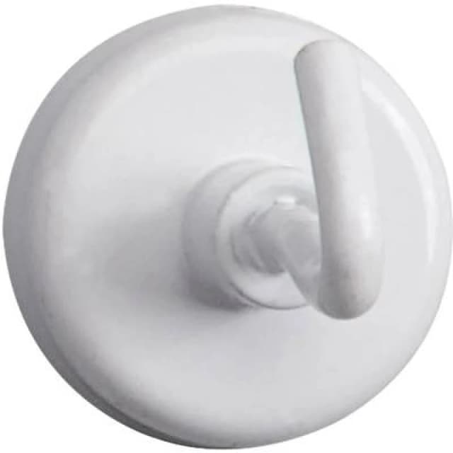 Maul Maul Magnet (Ø x H) 25mm x 36mm Round, Hook White 5 pc(s) 6157802 6157802