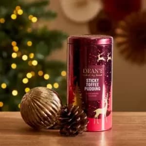 Deans Sticky Toffee Pudding Shortbread Rounds Tin Red