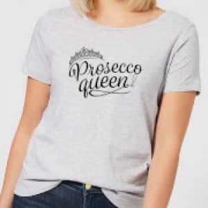Prosecco Queen Womens T-Shirt - Grey - 3XL