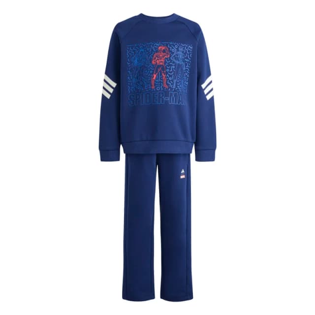 Adidas Kids sweatshirt and trousers set adidas Marvel Spider-Man Bleu Unisex 5/6 years