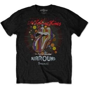 The Rolling Stones - Trippy Licks Unisex Large T-Shirt - Black