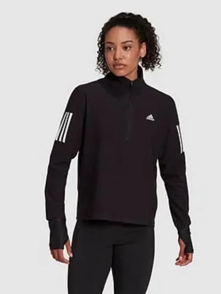 adidas Half Zip Top Womens - Size S