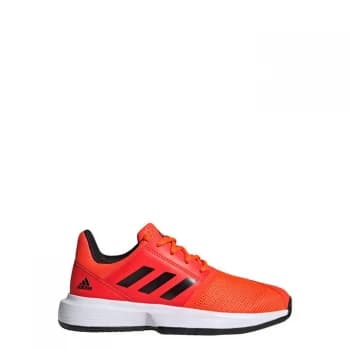 adidas CourtJam Tennis Shoes Kids - Solar Red / Core Black / Cloud