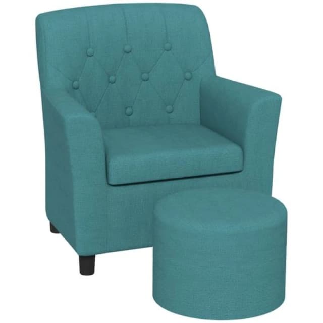 Aiyaplay Kids Sofa Set With Footrest - Blue 310-081V70BU