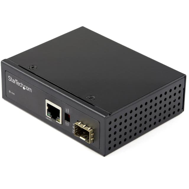 StarTech.com Industrial Fiber to Ethernet Media Converter 1Gbps SFP to RJ