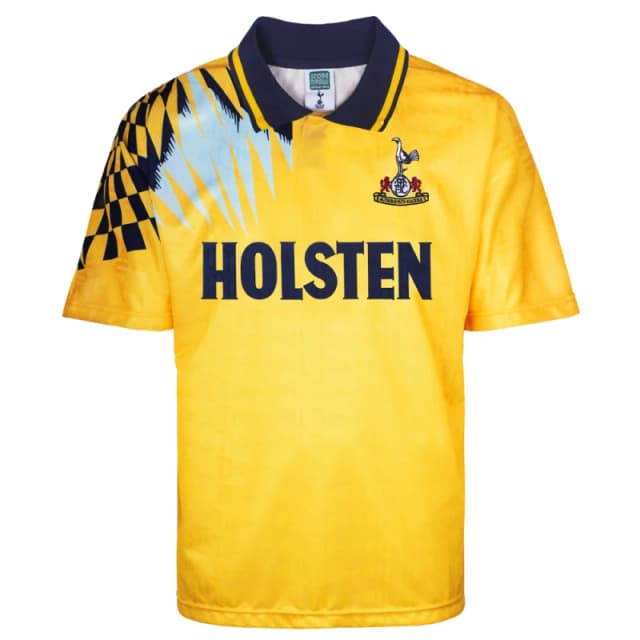 Score Draw Tottenham Hotspur 1992 Away Retro Football Shirt SPURS92APYSS-M M Mens Sportswear