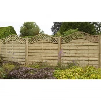 Forest Prague Fence Panel - 6ft - Pack of 3
