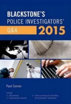 Blackstones Police Investigators Q and A 2015 by Paul Connor Paperback
