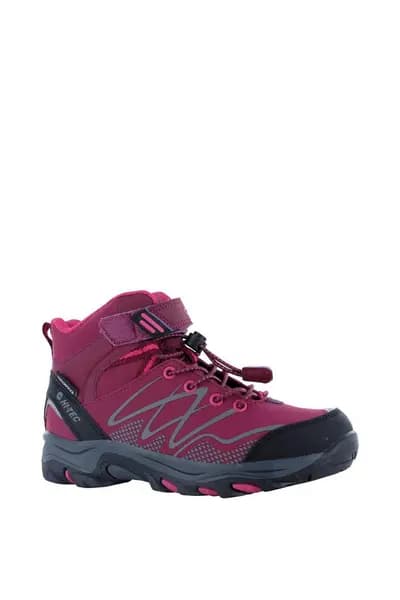 Hi-Tec 'Blackout Mid' Childrens Hiking Boots Pink