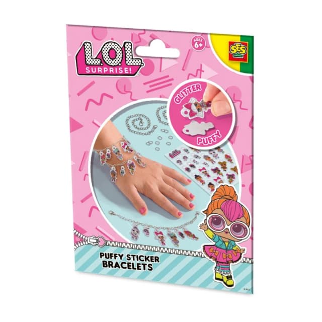 SES Creative L.O.L. - Puffy sticker bracelets Multi unisex One Size