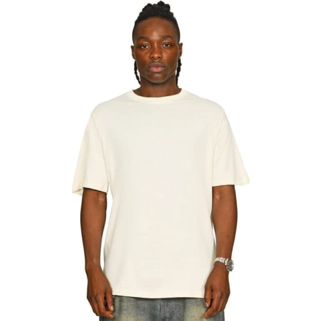 Casual Classics Mens Core 180 Combed Ringspun Cotton Regular T-Shirt in Ecru Size: XS Ecru Male XS