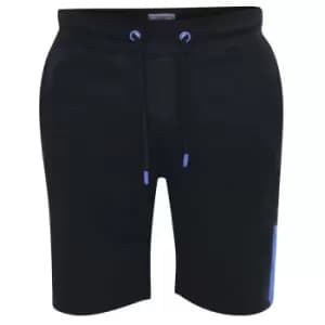 Duke Mens Drayton D555 Side Panels Kingsize Shorts (4XL) (Black)