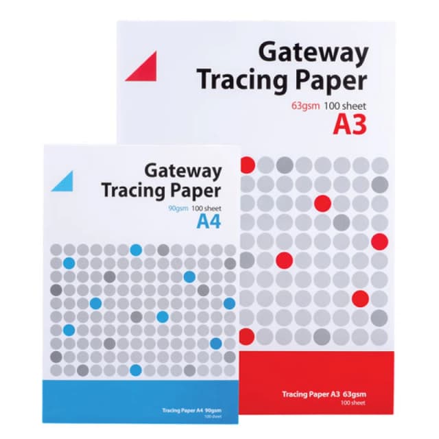 Gateway Tracing Paper Pad 63gsm A3 100 Sheets RG003152