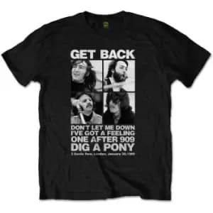 The Beatles - 3 Savile Row Unisex XX-Large T-Shirt - Black