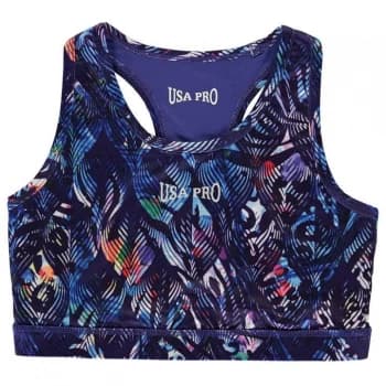 USA Pro Fitness Crop Top Junior Girls - Geo Jungle