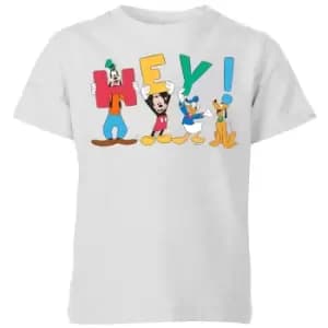 Disney Mickey Mouse Hey! Kids T-Shirt - Grey - 11-12 Years