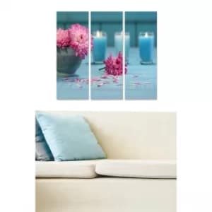 MDF49697 Multicolor Decorative MDF Painting (3 Pieces)