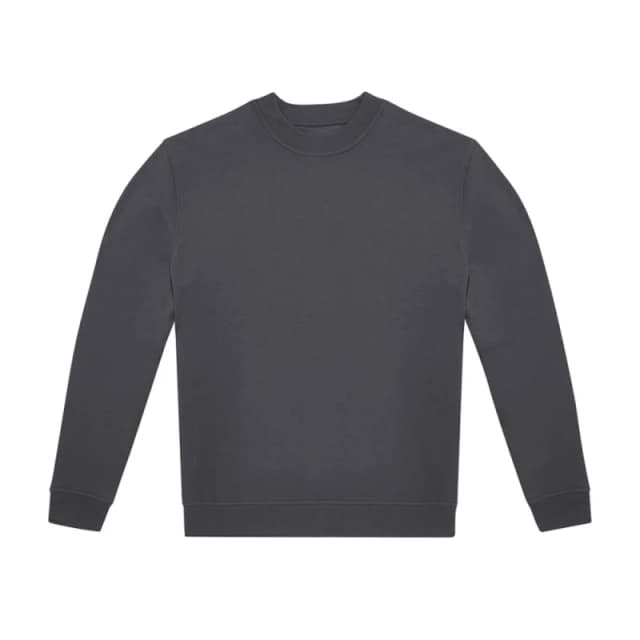 B&C Mens ID.332 Crew Neck Sweatshirt in Dark Grey Size: XS Dark Grey Male XS
