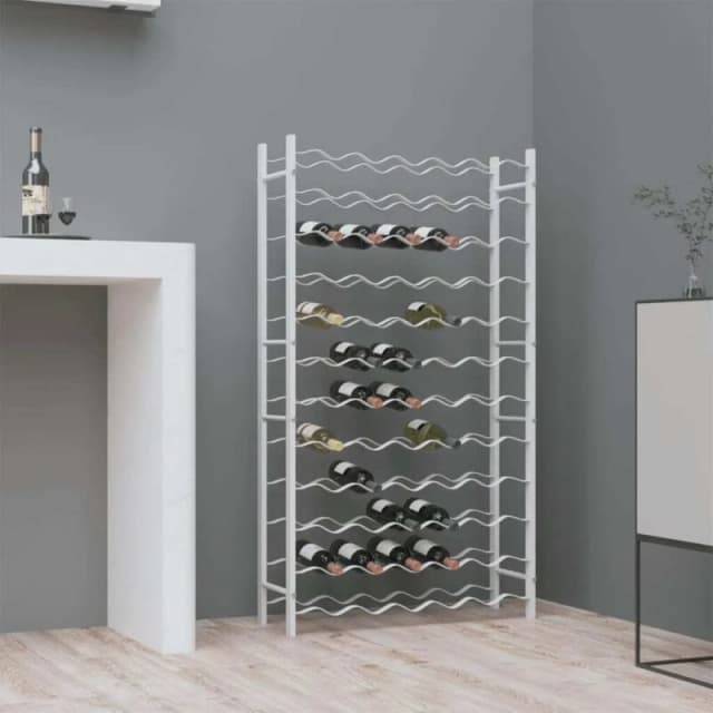 VIDAXL Wine Rack for 72 Bottles White Metal Vidaxl 8720286827260