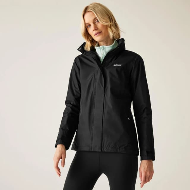 Regatta Womens/Ladies Daysha Waterproof Rain Shell Jacket 20 - Bust 45' (114cm) Black RWW271-800-20