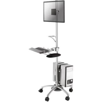 Neomounts by Newstar FPMA-MOBILE1800 1x Monitor trolley 25,4cm (10) - 68,6cm (27) Tiltable, Swivelling