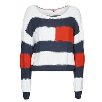 Tommy Jeans TJW RWB STRIPE SWEATER womens Sweater in Multicolour - Sizes S,M,L,XL,XS