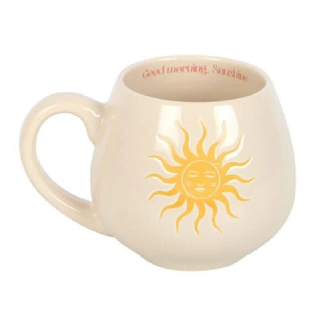 Something Different Something Different Good Morning Sunshine Rounded Mug in White White One Size Unisex 5063693979621