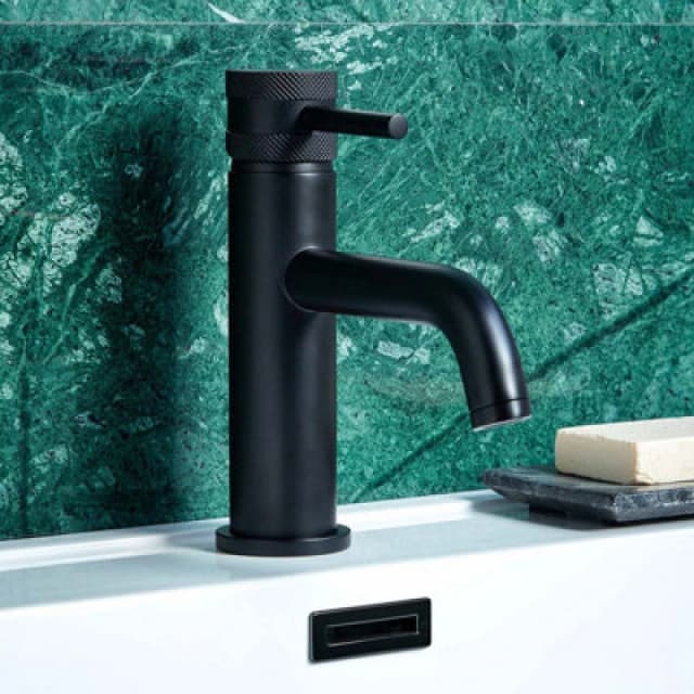 Scudo Apres Matt Black Basin Mixer Tap