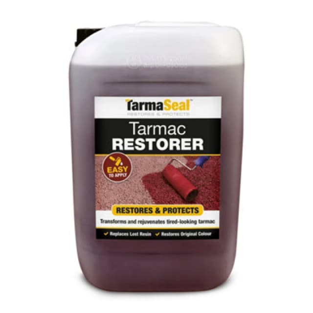 Tarmaseal Tarmac Restorer, Dark Red, Superior In Performance To Tarmac Paint For Driveways, Tarmac Sealer, 20L
