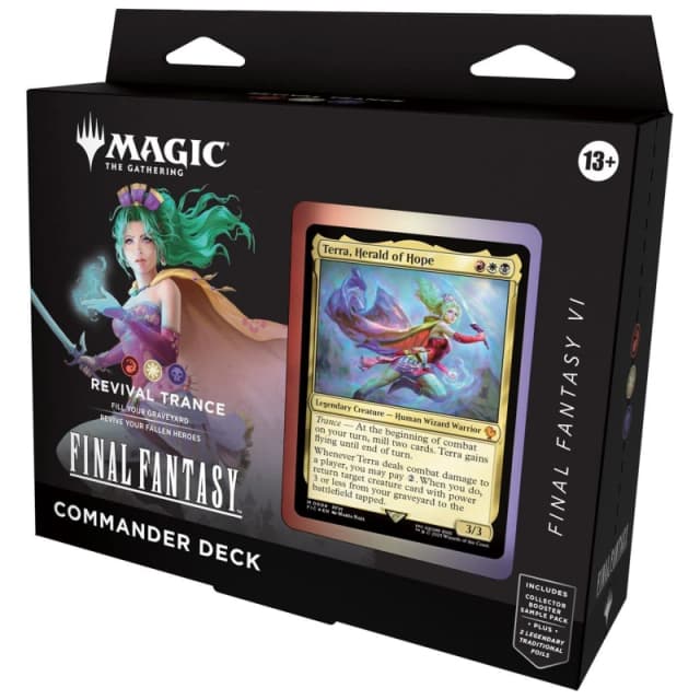 Magic the Gathering Magic: The Gathering Universes Beyond Final Fantasy Commander Deck Revival Trance unisex One Size