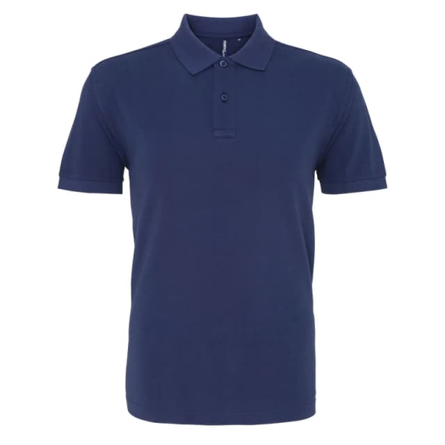 Asquith & Fox Mens Plain Short Sleeve Polo Shirt in Mid Blue Size: Small Mid Blue Male S