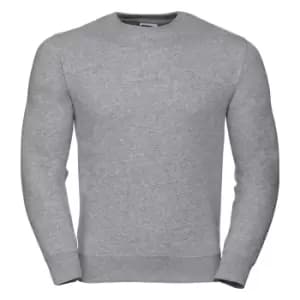 Russell Mens Authentic Sweatshirt (Slimmer Cut) (3XL) (Light Oxford)