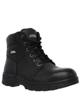 Skechers Work Relaxed Fit Workshire Lace Up Boot - Black, Size 11, Men