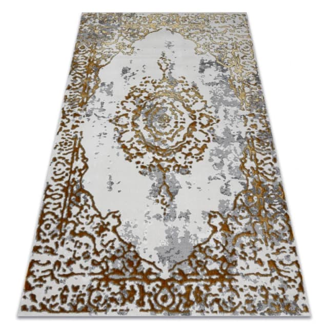 RugsX Allure Rug in Gold Size: 80cm x 150cm Gold Unisex 80cm x 150 cm