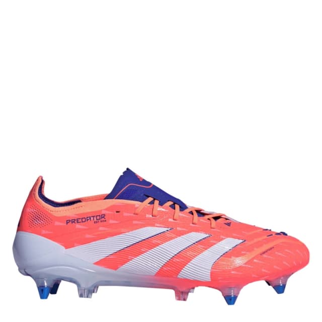 adidas Predator Elite Soft Ground Football Boots Orange/White male 7 (40.7)