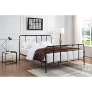 Crazy Price Beds Tunstall Black Metal Double Bed