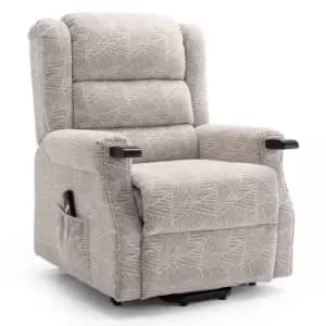 Ashfield Fabric Rise Recliner - Cream