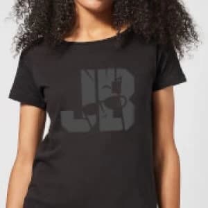 Johnny Bravo JB Sillhouette Womens T-Shirt - Black