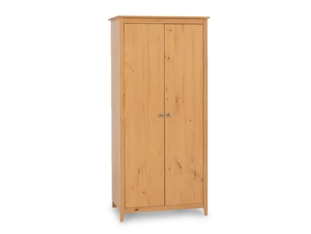 Seconique Oslo Antique Pine 2 Door Double Wardrobe