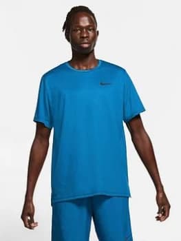 Nike Training Hyperdry T-Shirt - Blue, Navy, Size S, Men