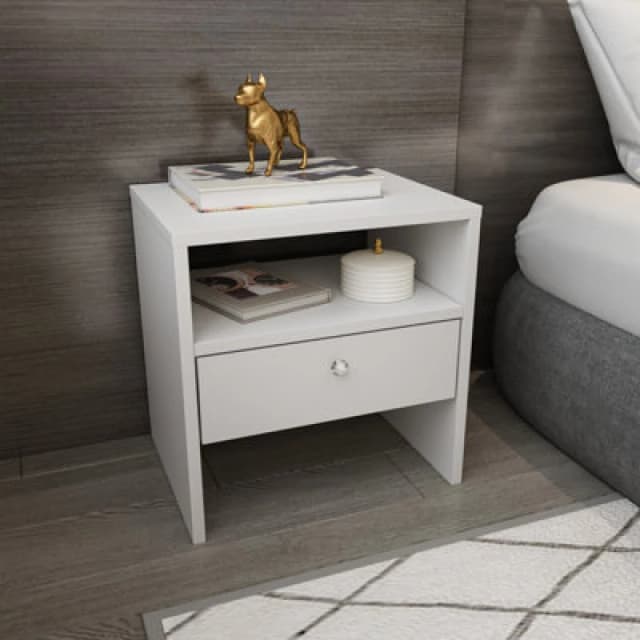 Decorotika Nova 1 Drawer Bedside Table Nightstand