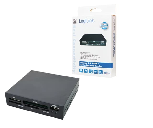 LogiLink CR0012 card reader USB 2.0 Internal Black