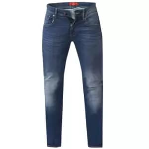 Duke Mens Ambrose King Size Tapered Fit Stretch Jeans (62S) (Dark Blue)