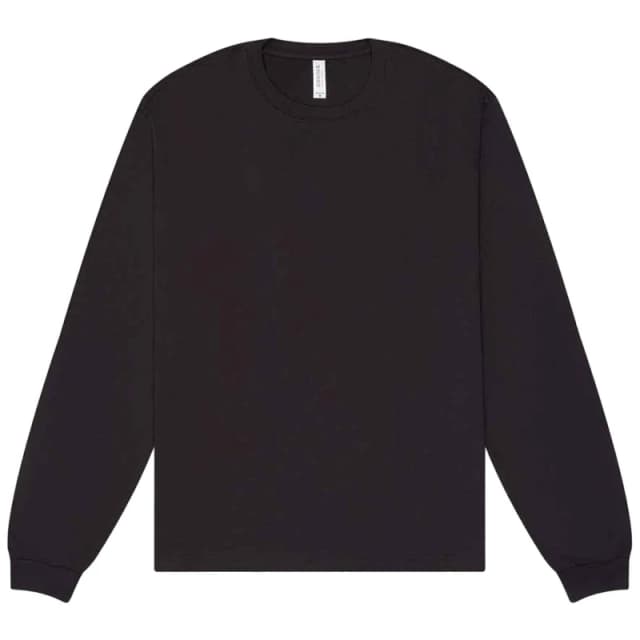 Bella + Canvas Mens Heavyweight Long-Sleeved T-Shirt in Dark Grey Size: XS Dark Grey Male XS