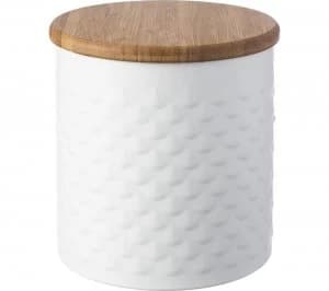 Typhoon Imprima Scallop Round 1.4 litre Storage Tin - White