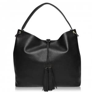 Ted Baker Demmi Soft Leather Hobo Bag - black